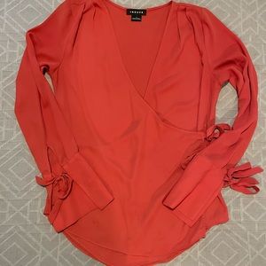 Trouvé Salmon Wrap Top